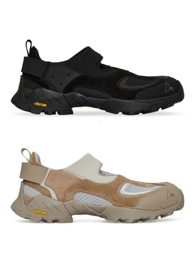 23夏 POYANA logo-print忍者鞋透气包头凉鞋平底女鞋户外懒人鞋男