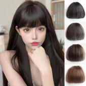 漫画假发刘海女自然前额真发齐刘海假发片无痕头帘空气刘海修颜女