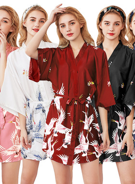 China silk pajamas nightcloth nighty Chinese silk colth