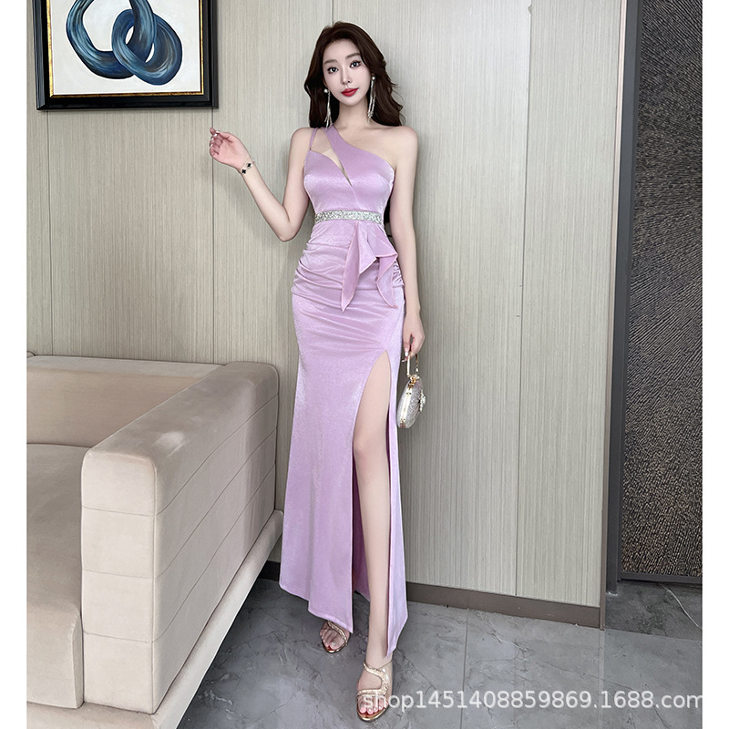 气质新款感夜总会晚礼服感性2025工作服足浴spa连衣裙