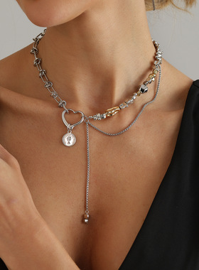 欧美跨境饰品复古做旧爱心人像币