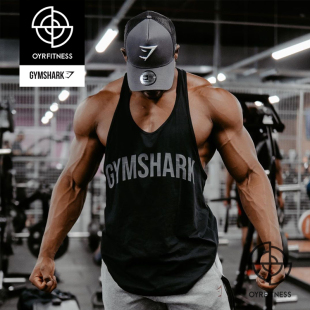 GYMSHARK POWER STRINGER男健身运动训练字母吊带背心