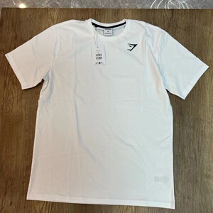 GYMSHARK男 CREST T-SHIRT刺绣标健身运动休闲训练短袖T恤