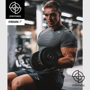 现货英国GYMSHARK ARRIVAL T-SHIRT男健身运动速干短袖圆领T恤