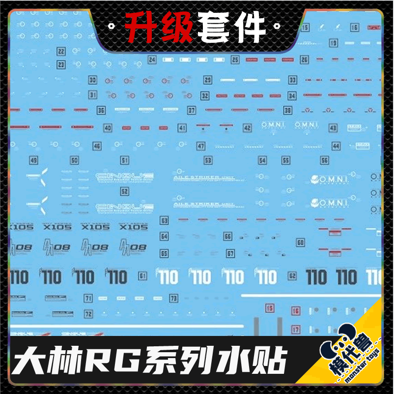 现货 DL大林水贴RG异端独角兽强袭命运自由多鲁空霸新安州牛海盗-封面