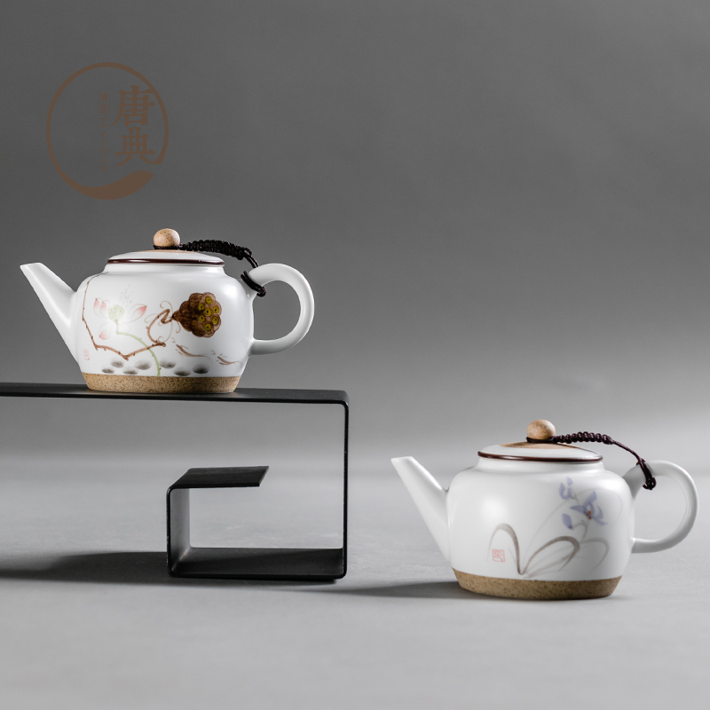 唐典瓷业茶壶陶瓷复古手绘