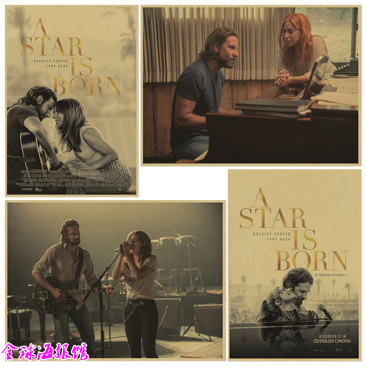 音乐爱情风牛皮纸装饰画电影海报