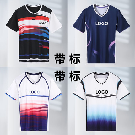 新款尤尼羽毛球服套装速干透气男女短袖上衣T恤比赛运动大赛服