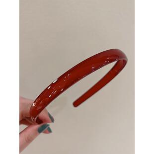 ins田园风元 气果冻色发箍带齿防滑压发发卡发饰洗脸头箍简约百搭