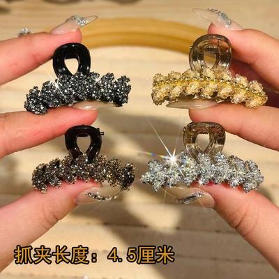 水晶麦穗小抓夹女春夏新款高端公主头发夹精致侧边夹发卡刘海头饰