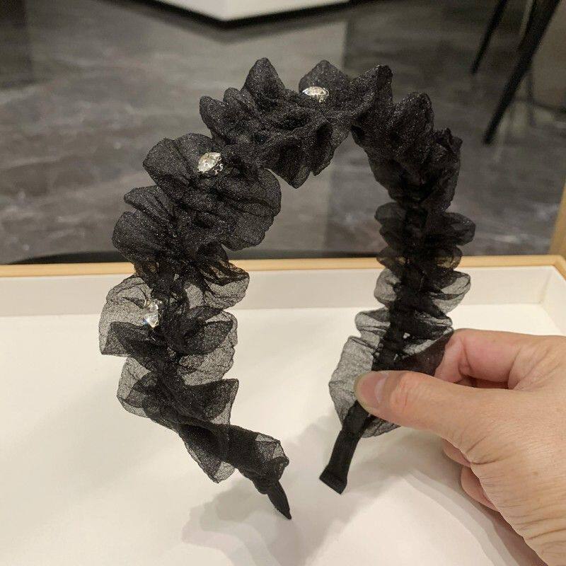 显脸小网纱减龄头箍网纱发箍