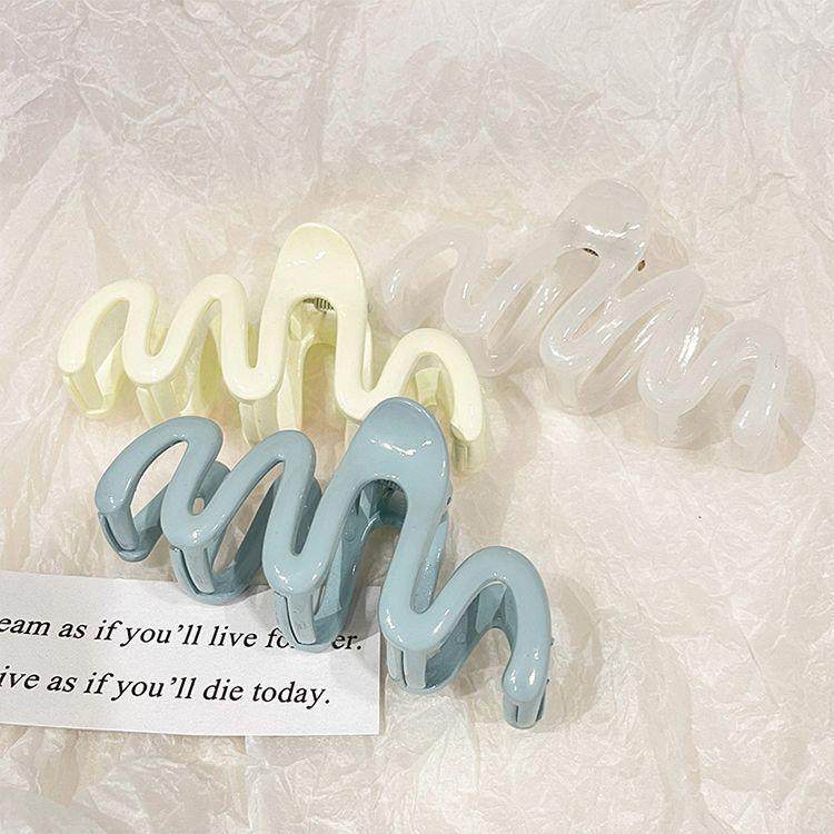 亚克力果冻色波浪抓夹后脑勺抓夹盘发夹子鲨鱼夹2024新款夏日发夹,饰品/流行首饰/时尚饰品新,发饰,淘宝优惠券,粉丝福利购,淘宝优惠卷