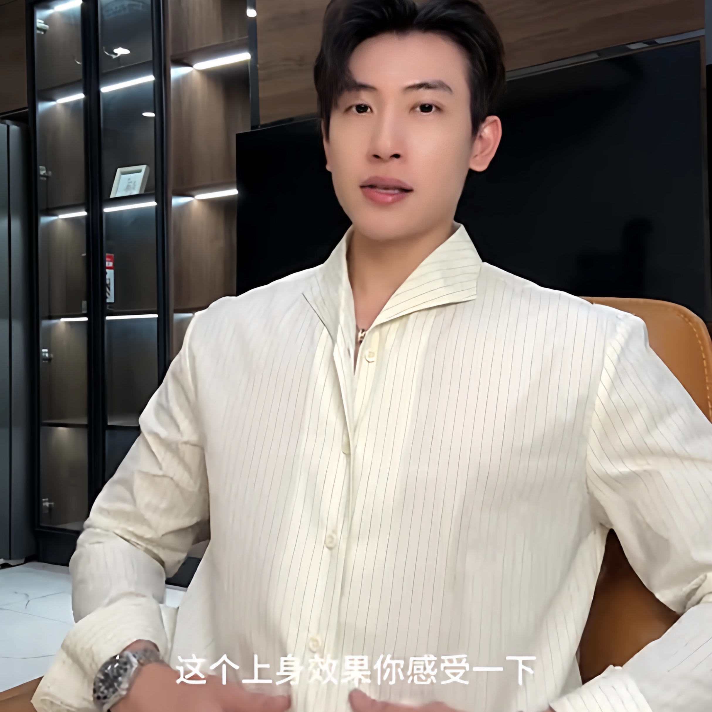 SDSA新款痞帅男装复古撞色竖纹长袖衬衫百搭商务时尚衬衣OAS931