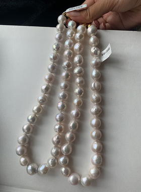 锁骨链项链极光天然巴洛克珍珠