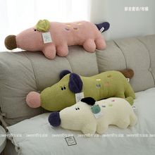 萌帮糖豆狗沙发抱枕玩偶靠枕睡觉夹腿长条枕沙发客厅床头靠垫礼物