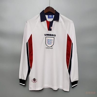 Umbro1998英格兰长袖复古版球衣