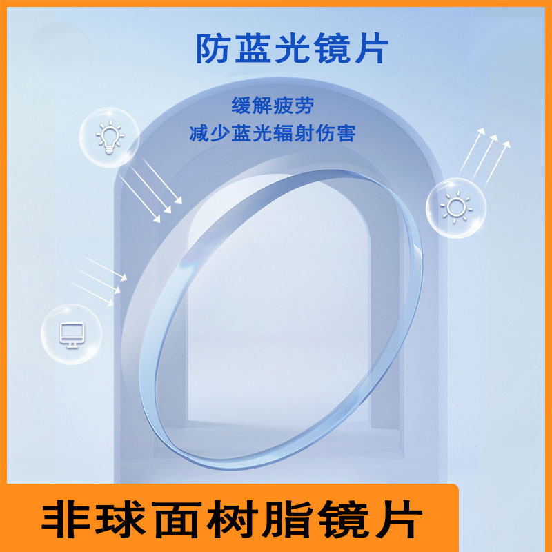 梦视树脂非球面镜片变色防蓝光