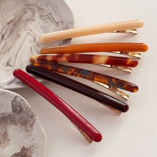 醋酸鸭嘴夹女侧边刘海夹理发发夹碎发整理夹子一字夹发卡头饰新款