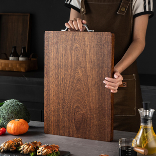 柚木实木菜板整木切割案板进口防霉抗菌不掉屑双面用砧板切菜板