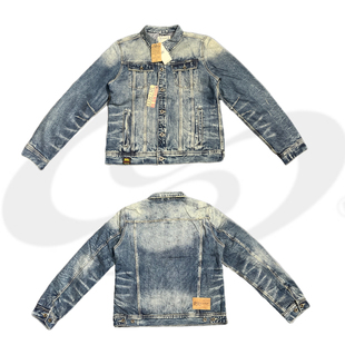 RR*Replay春秋加厚夹棉猫须水洗做旧短款牛仔夹克男女同款外套