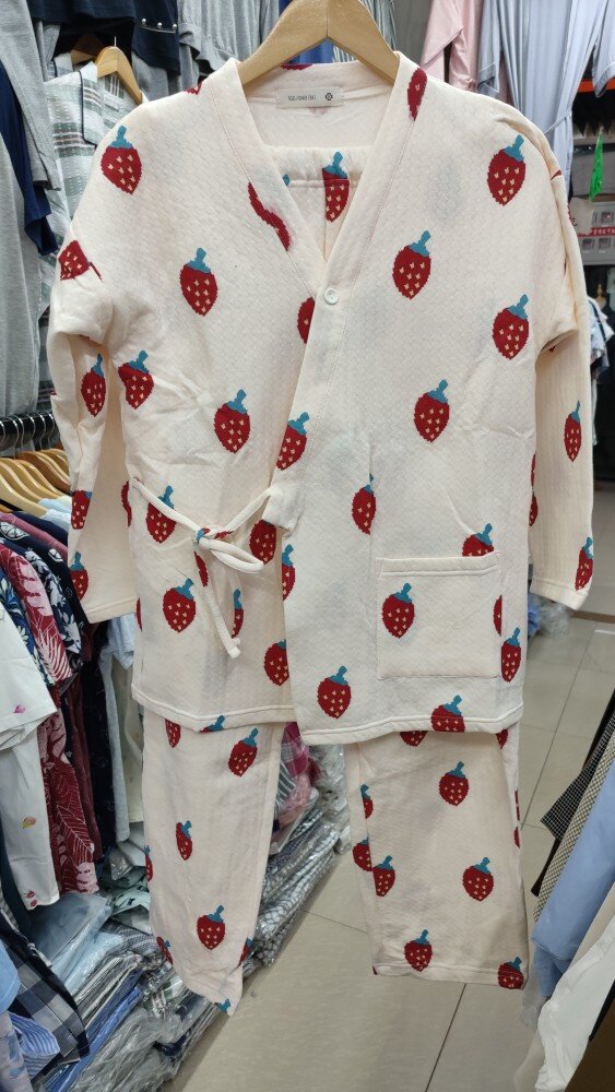 小码清仓秋冬品牌空气全棉三层保暖日式系带和服女睡衣家居服套装