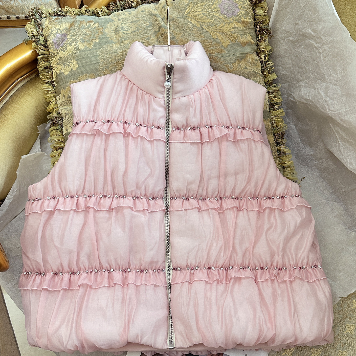 2025新款百搭重工时尚减龄马甲