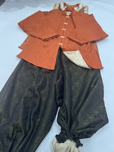 萱草 松紧腰裤 复合加绒秋冬厚款 素灯笼裤 脚带兜 汉元 画堂春