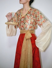 画堂春 | 日常唐制垂领衫褙子现货飘逸垂感显瘦通勤汉服