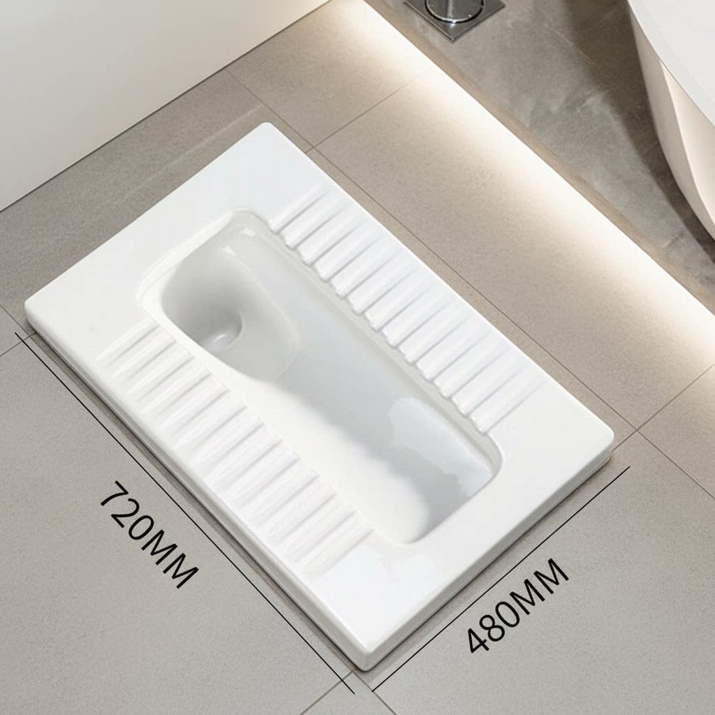 超大号蹲便器加长蹲厕大尺寸蹲坑带存水弯特厕所便池大码便盆A1