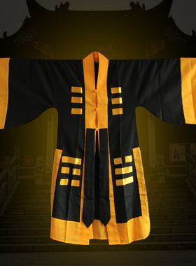 道士经衣八卦帽太极八卦演戏服装太极服服装道袍法衣三色可选