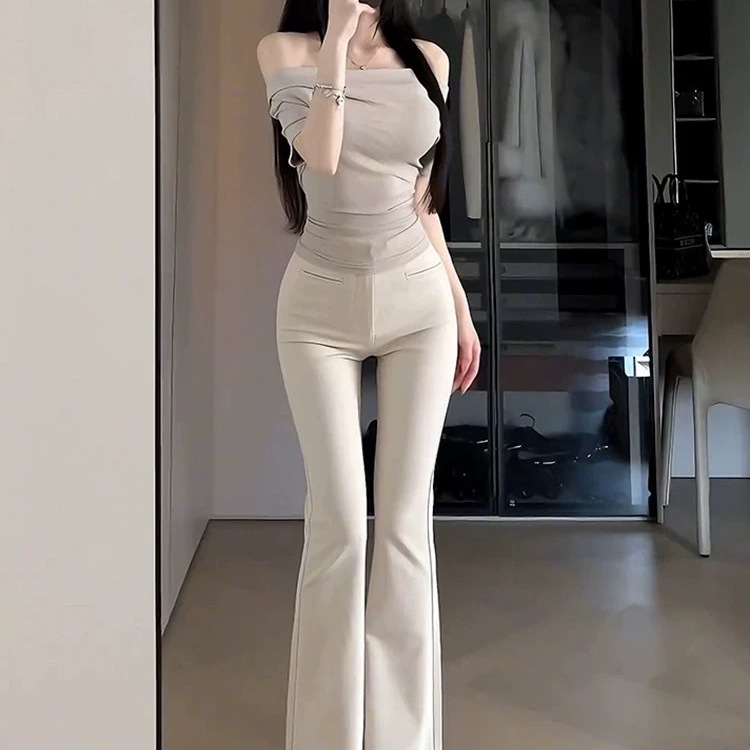 西装裤女秋冬新款加绒加厚马蹄