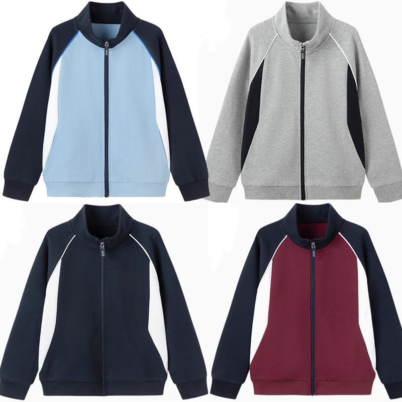 中小学生学院风校服运动上衣男女儿童卫衣外套春秋棒球服24Y904S