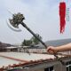 三国演义古代冷兵器武器模型贯石斧大号一米男孩玩具塑料道具礼物
