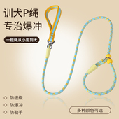 防缠绕狗狗P绳训犬防爆冲外出遛狗牵引绳子防挣脱狗链中小型犬P链