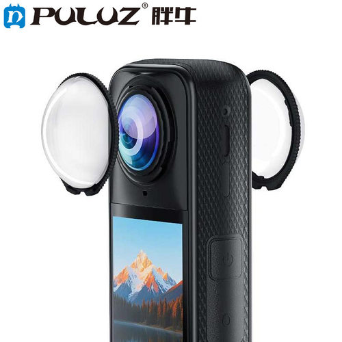 PULUZ胖牛适用影石Insta360 X5全景相机旋转式防尘防摔镜头保护镜