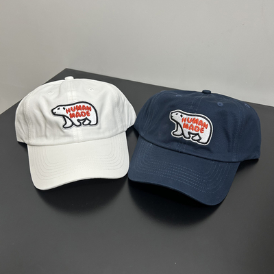 日潮北极熊弯檐棒球帽情侣百搭