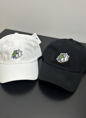 潮牌FR222恶搞兔子卡通童趣刺绣夏季棒球帽弯沿帽多巴胺男女帽子