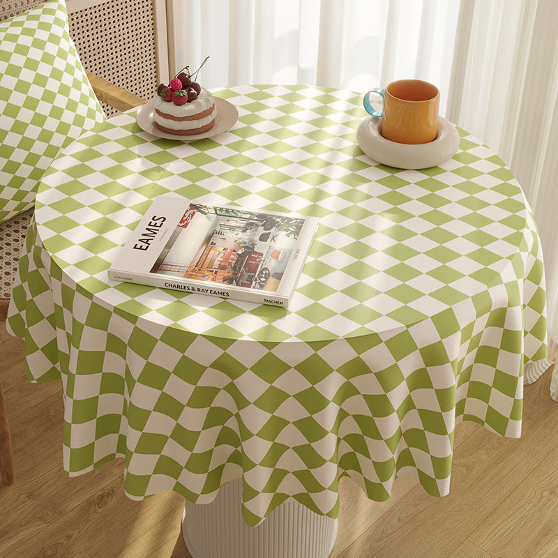 圆桌桌布免洗防水防油防烫pvc桌垫轻奢高级感餐桌台布桌面保护垫,居家布艺,桌布,淘宝优惠券,粉丝福利购,淘宝优惠卷