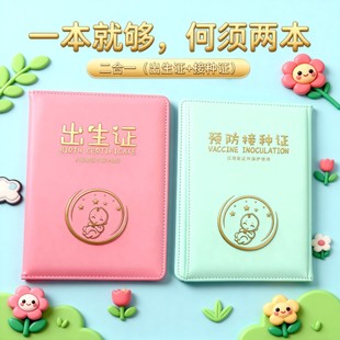 二合一出生证明保护套医学通用外壳保护套宝宝医学出生证明保护套