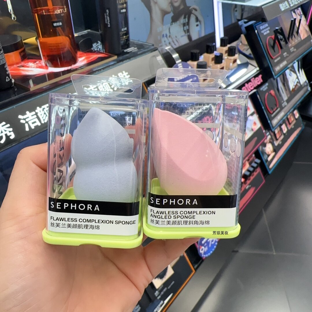 丝芙兰美颜肌理化妆海绵干湿两用粉扑美妆蛋西瓜海绵套装不吃粉