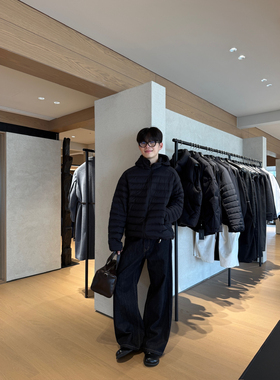 DUPU CONTRACTED 鹅绒系列/进口尼龙66轻量化连帽高领排骨羽绒服