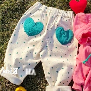 春装 韩版 女宝宝长裤 子时尚 洋气春秋潮流 外穿女小童裤 2024新款