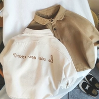 Tide, осенняя весенняя рубашка для мальчиков, с вышивкой