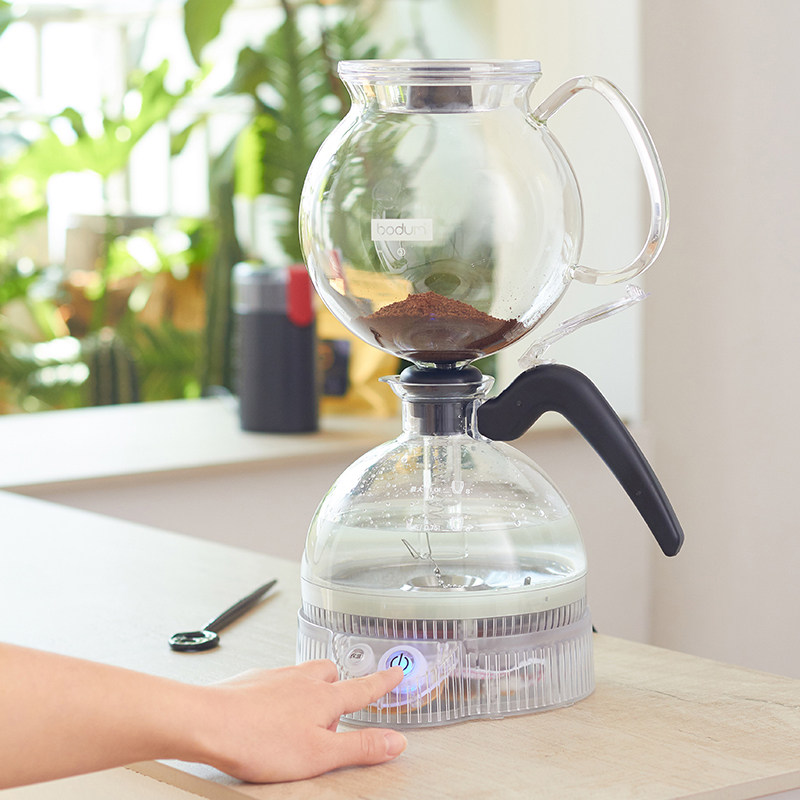bodum波顿电虹吸壶 玻璃滴漏式咖啡壶 咖啡制作专业煮咖啡机 家用