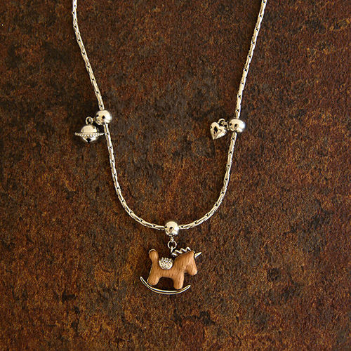 马年本命年木质小马项链