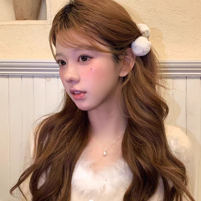 可爱仿兔毛球小号抓夹