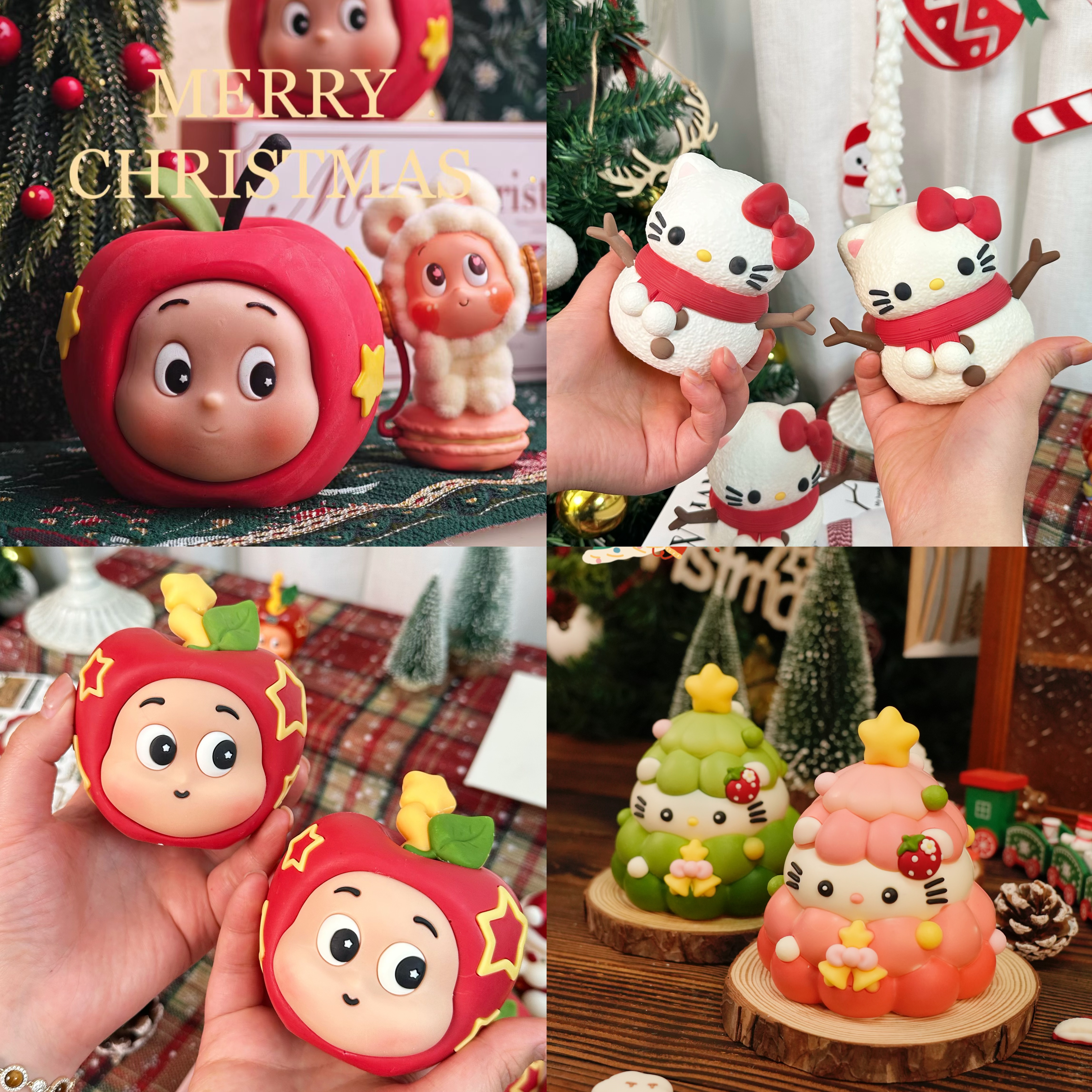 圣诞节巧克力蛋糕装饰圣诞苹果