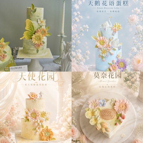 巧缔丝韩式裱花巧克力蛋糕装饰