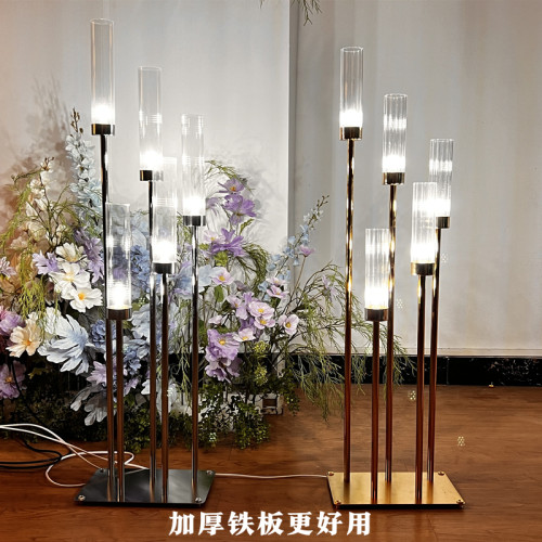 电镀梅花管路引灯婚礼步步高烛