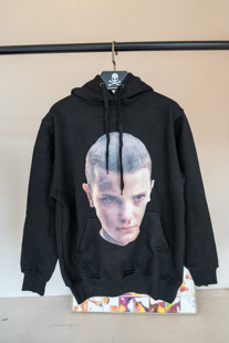 美式街头嘻哈说唱歌手印花连帽卫衣男女宽松套头外套潮怪奇物语